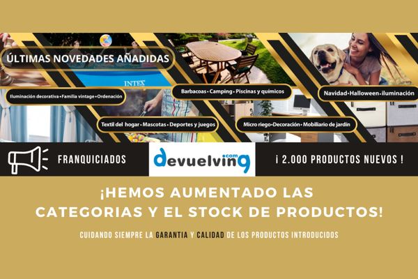 La franquicia Devuelving aumenta sus categorías y el stock de productos